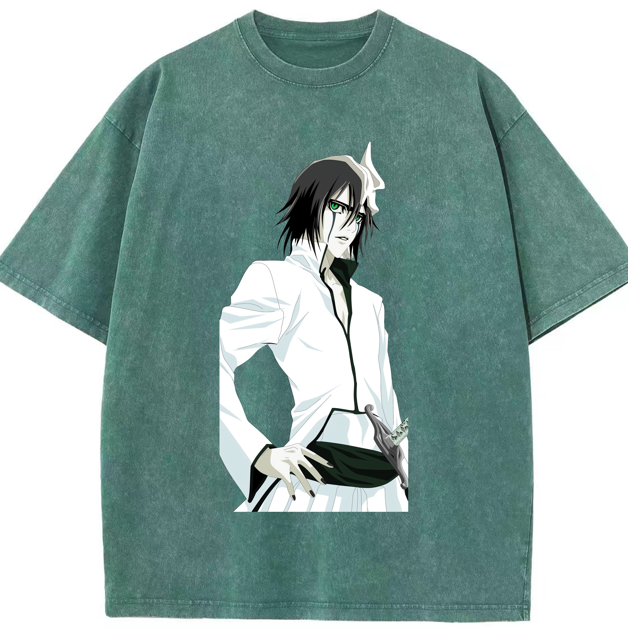 （画像用） ブリーチ ウルキオラ·シファー BLEACH Ulquiorra cifer 綿100% ヴィンテージ風 半袖Tシャツ（フロントプリント）